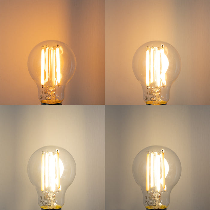 LUEDD Set van 5 Smart E27 dimbaar in Kelvin LED lampen A60 helder 7W