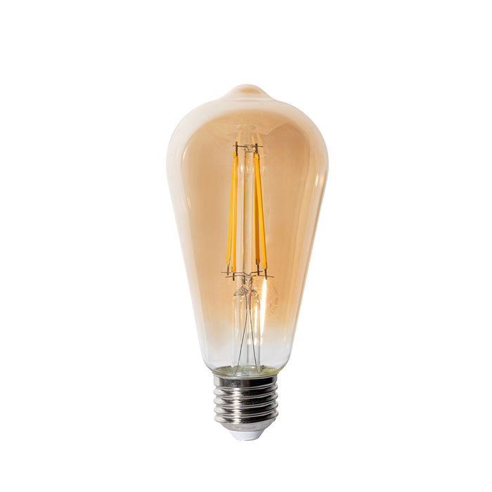 LUEDD E27 3-staps dimbare LED lamp ST64 goud 6W 700 lm 2700K