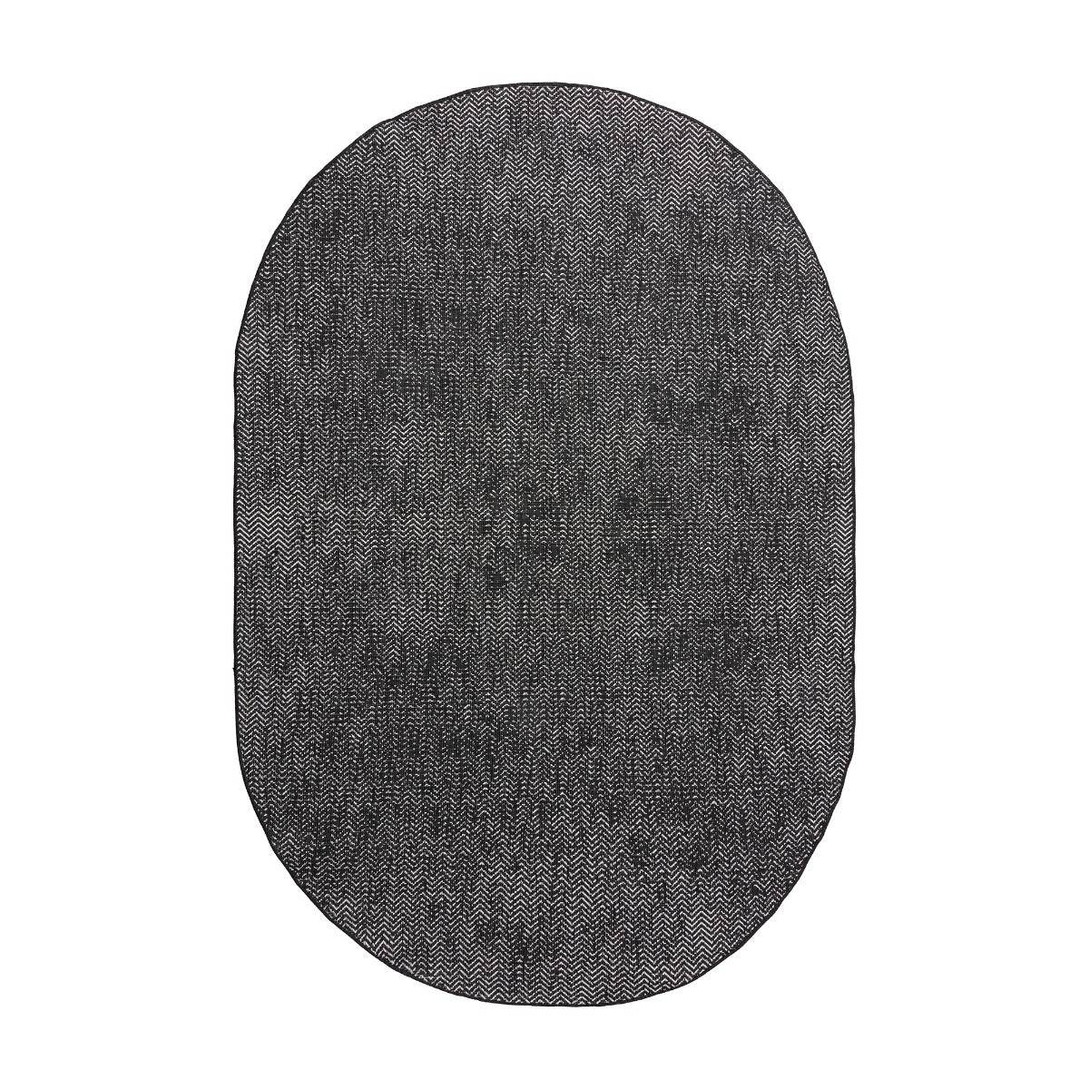 Eva Interior Buitenkleed Dahl Ovaal - Zwart - Dubbelzijdig