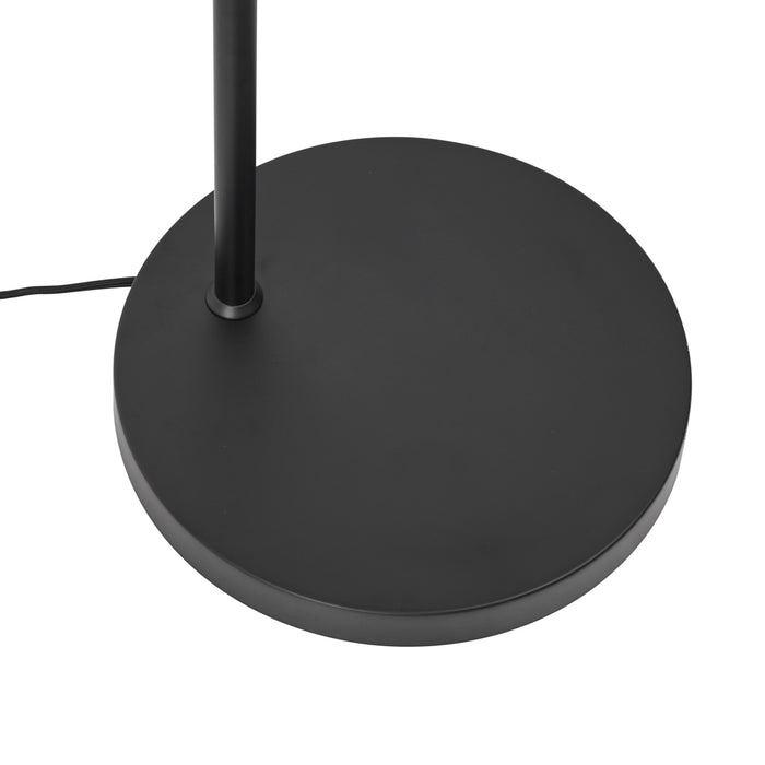 QAZQA Retro vloerlamp zwart met groen glas - Denise