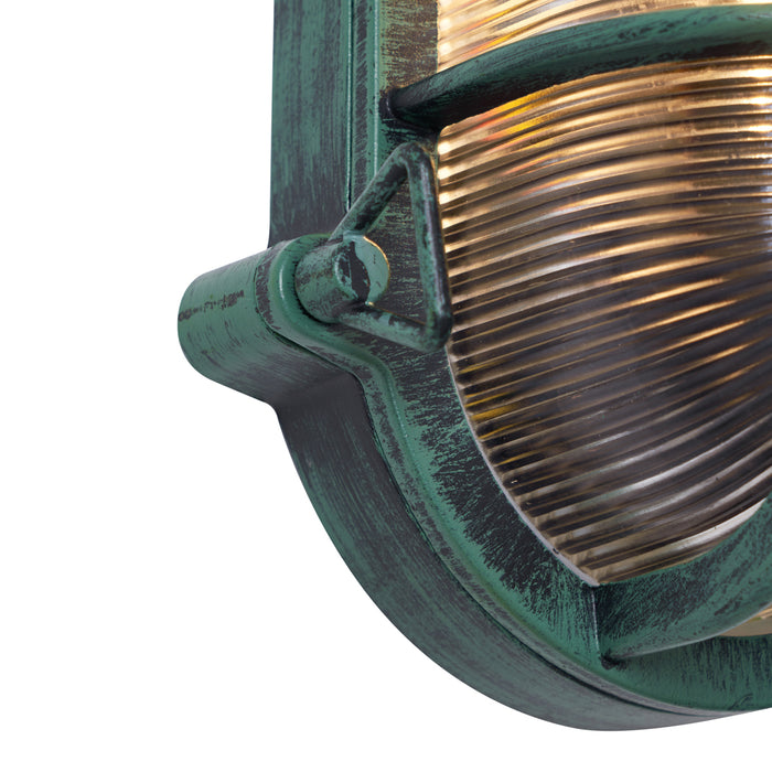 QAZQA Buiten wandlamp groen ovaal IP44 - Noutica