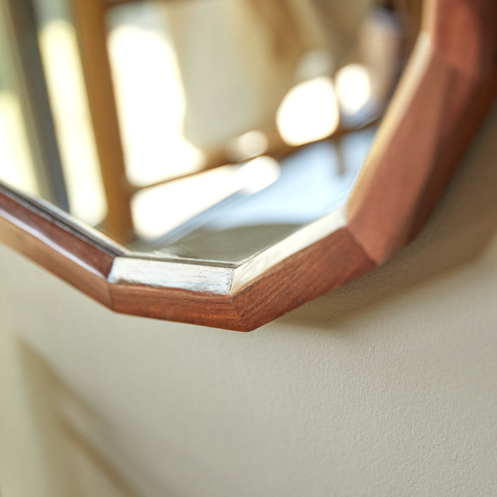 Tikamoon - Spiegel in massief palissanderhout 80x70 cm Jade
