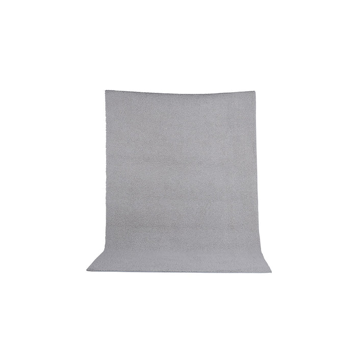 Hioshop Teddy vloerkleed 300x200cm grijs.