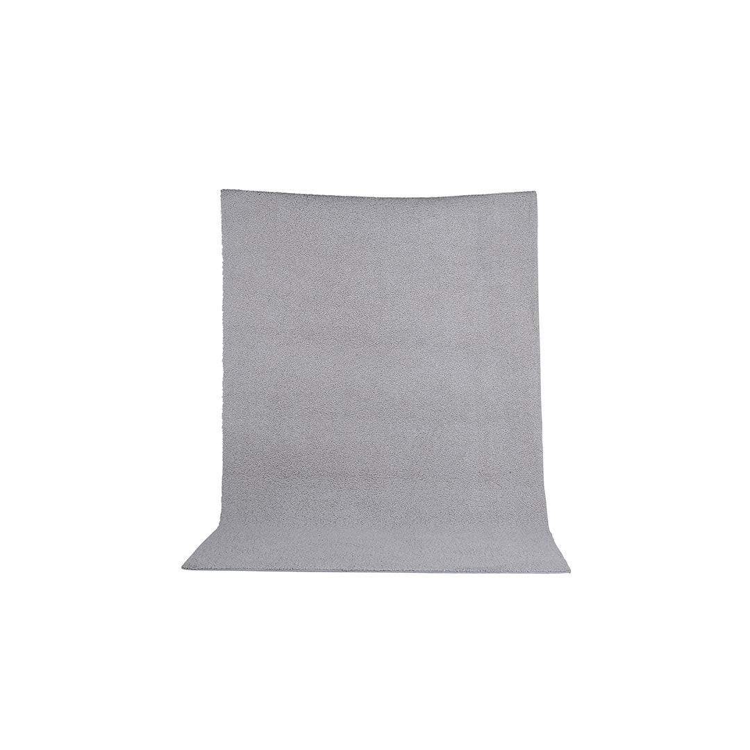 Hioshop Teddy vloerkleed 300x200cm grijs.