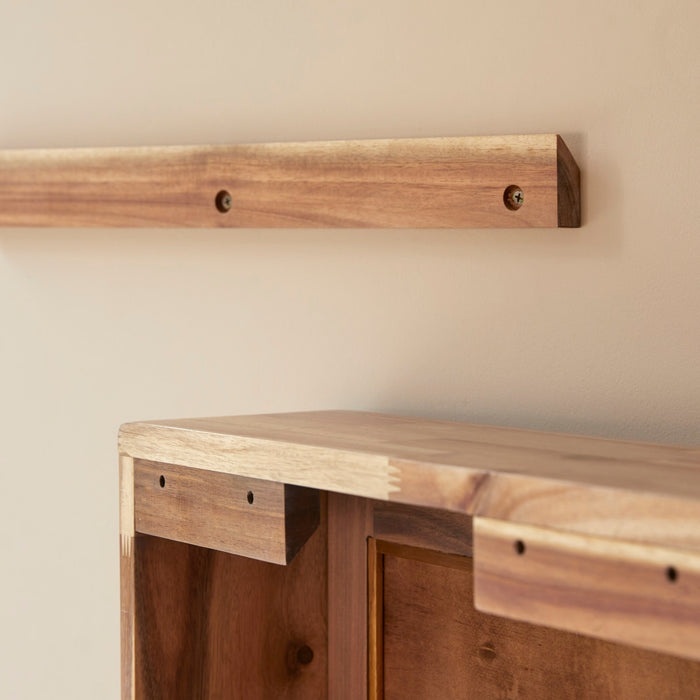 Tikamoon - Spiegelkast in massief acaciahout Lila