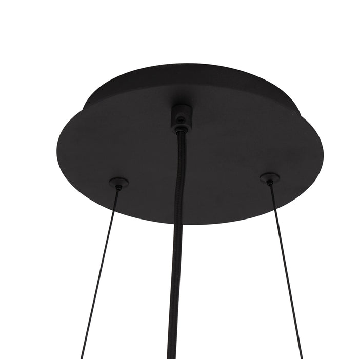 QAZQA Industriële hanglamp zwart 9-lichts - Knight