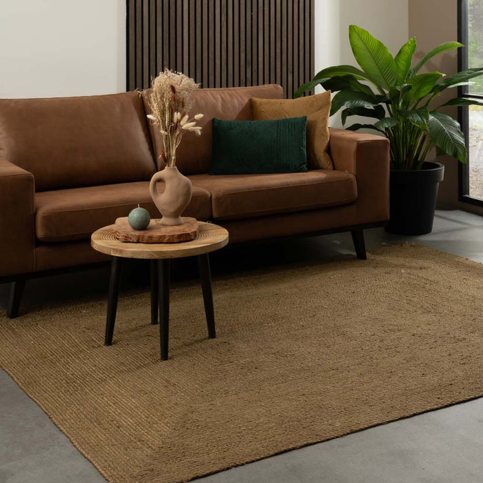 Boho&me Jute vloerkleed - Pure olijfgroen - 200x290 cm