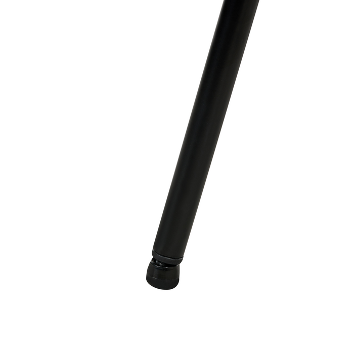 Beliani - LORIDA - Eetkamerstoel set van 2 - Lichtgrijs - Stof