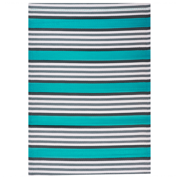 Beliani-SAUGOR-Outdoor vloerkleed-Turquoise-120 x 180 cm-Synthetisch