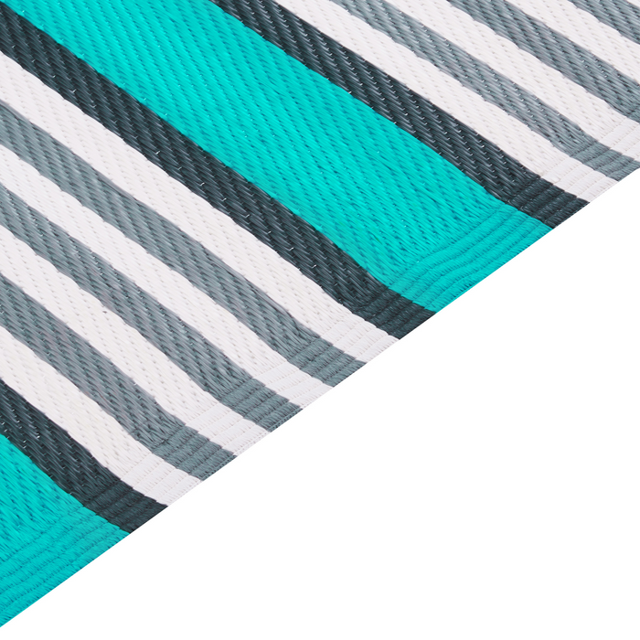 Beliani-SAUGOR-Outdoor vloerkleed-Turquoise-120 x 180 cm-Synthetisch