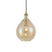QAZQA Moderne hanglamp goud met amber glas - Traditional