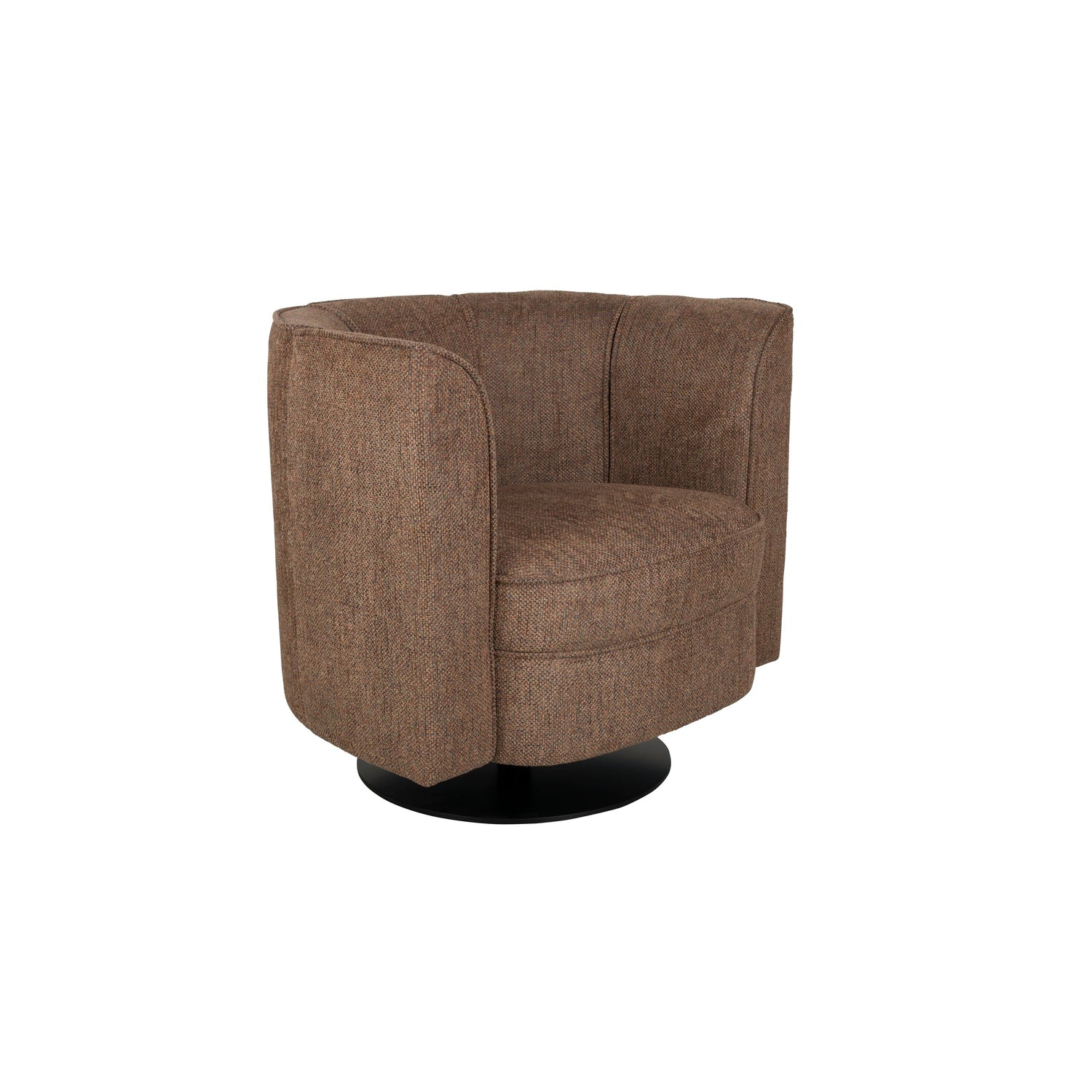 Dutchbone Flower Fauteuil| Draaistoel Bruin