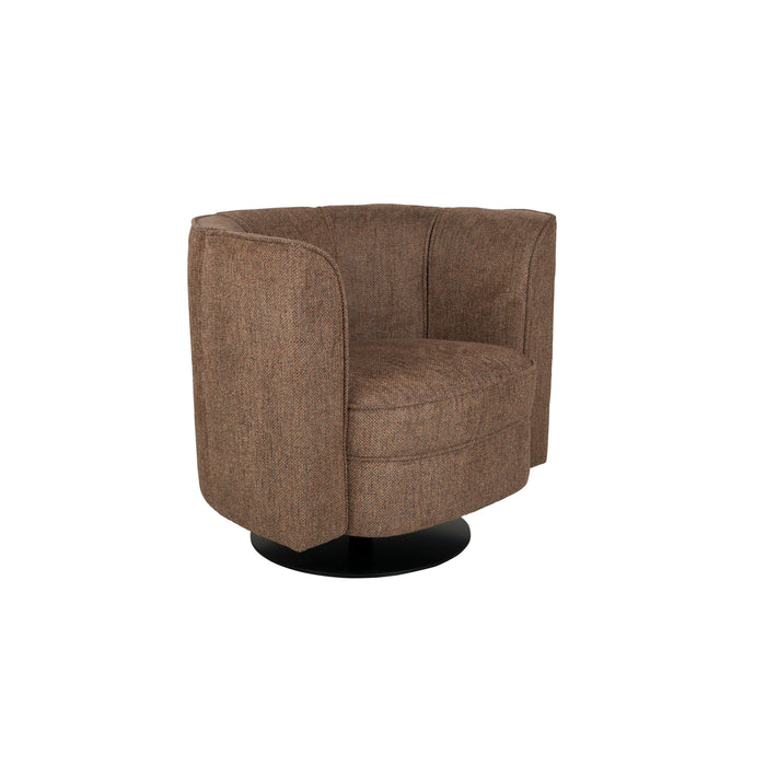 Dutchbone Flower Fauteuil| Draaistoel Bruin