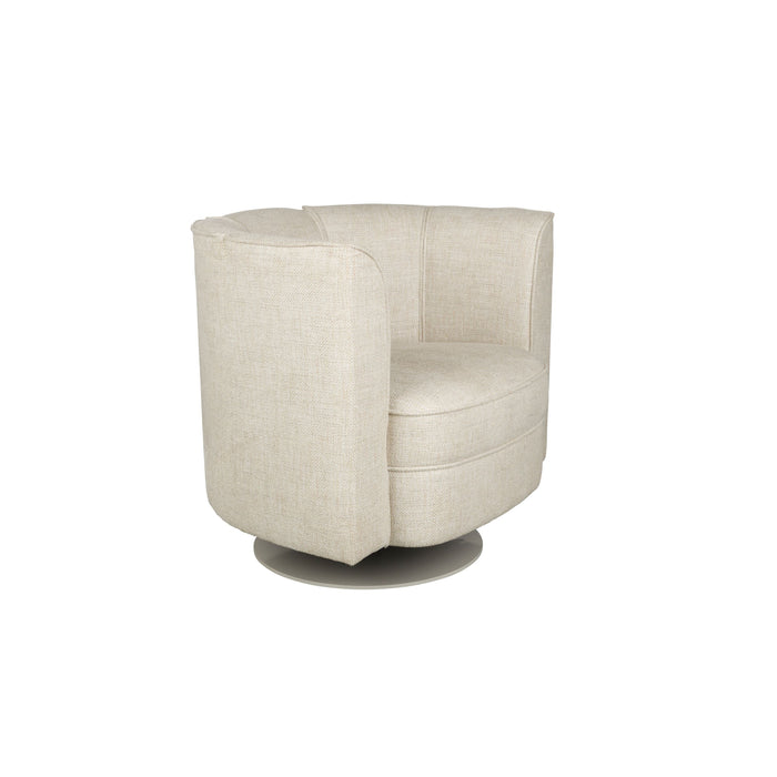 Dutchbone Flower Fauteuil| Draaistoel Beige