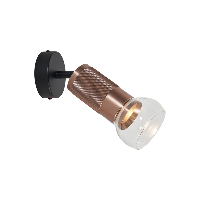 QAZQA Moderne plafondspot donker brons draai- en kantelbaar - Veerle