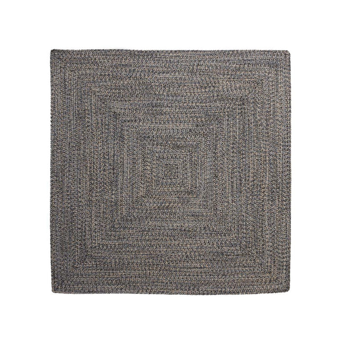 Boho&me Vloerkleed katoen vierkant - Joy blauw - 120x120 cm