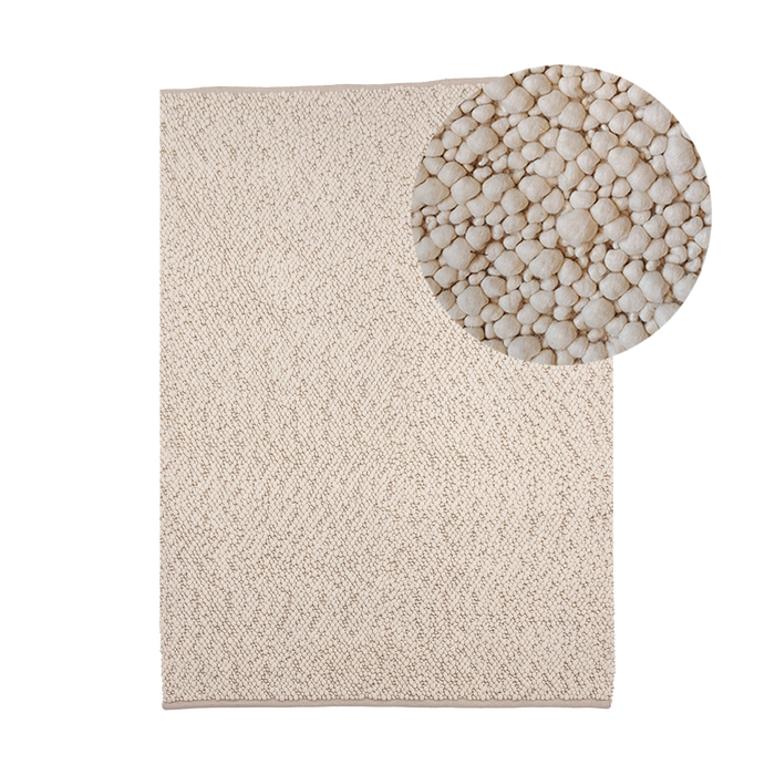 Nest living Rivka Wollen Vloerkleed 230 x 160 cm - Gebroken Wit