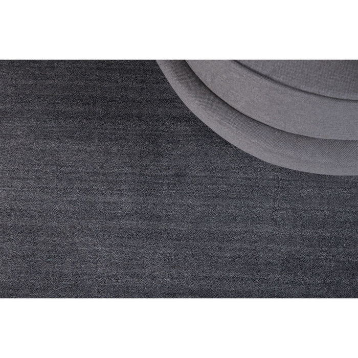 Hioshop Ulla vloerkleed 350x252cm donkergrijs.