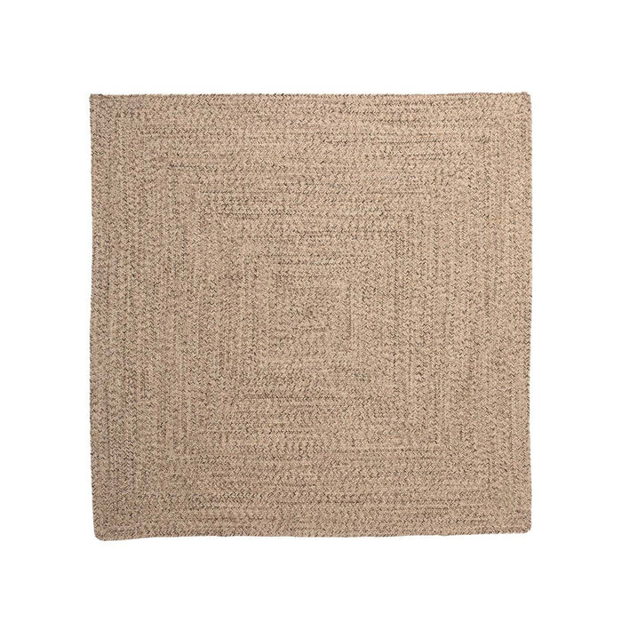 Boho&me Vloerkleed katoen vierkant - Joy beige|wit - 150x150 cm
