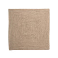 Boho&me Vloerkleed katoen vierkant - Joy beige|wit - 150x150 cm