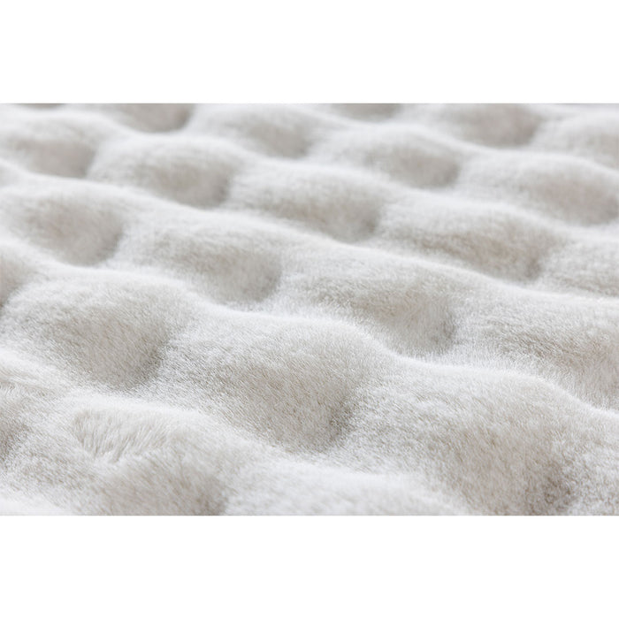 Hioshop Novis vloerkleed 160x230 cm wit.