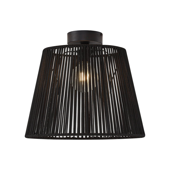 QAZQA Japandi buiten plafondlamp met zwart touw IP54 - Jayla