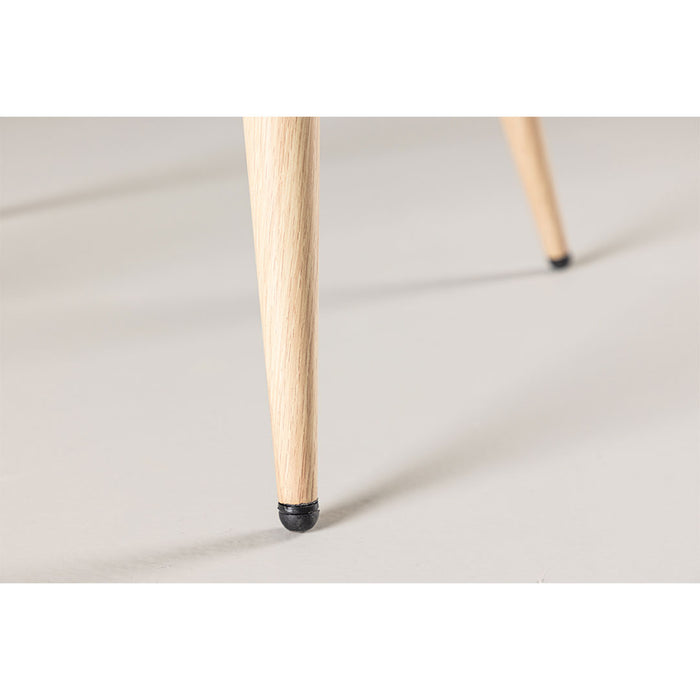 Hioshop Comfort eetkamerstoel met armleuning lichtgrijs.