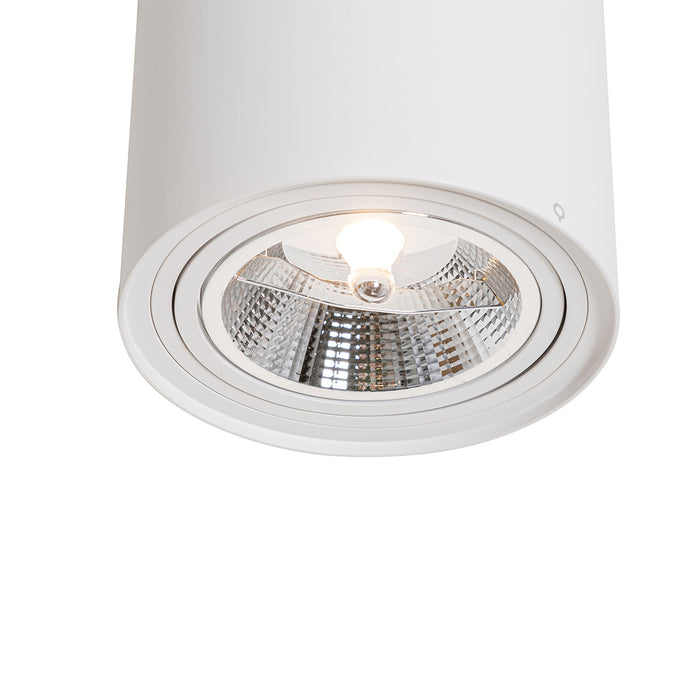 QAZQA Smart plafondspot wit draai- en kantelbaar incl. Wifi GU10