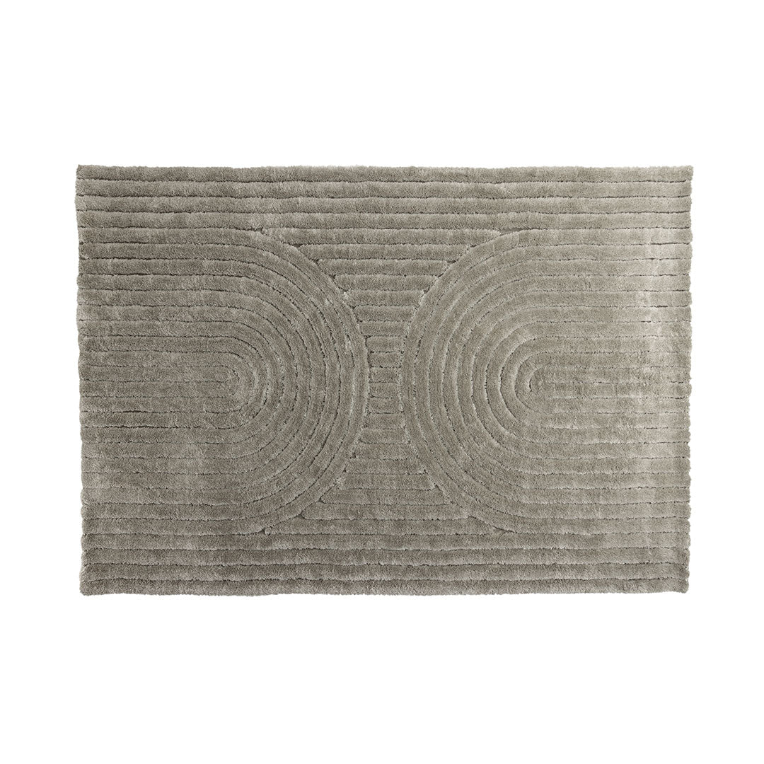 Hioshop Niklas vloerkleed 290x200cm grijs.