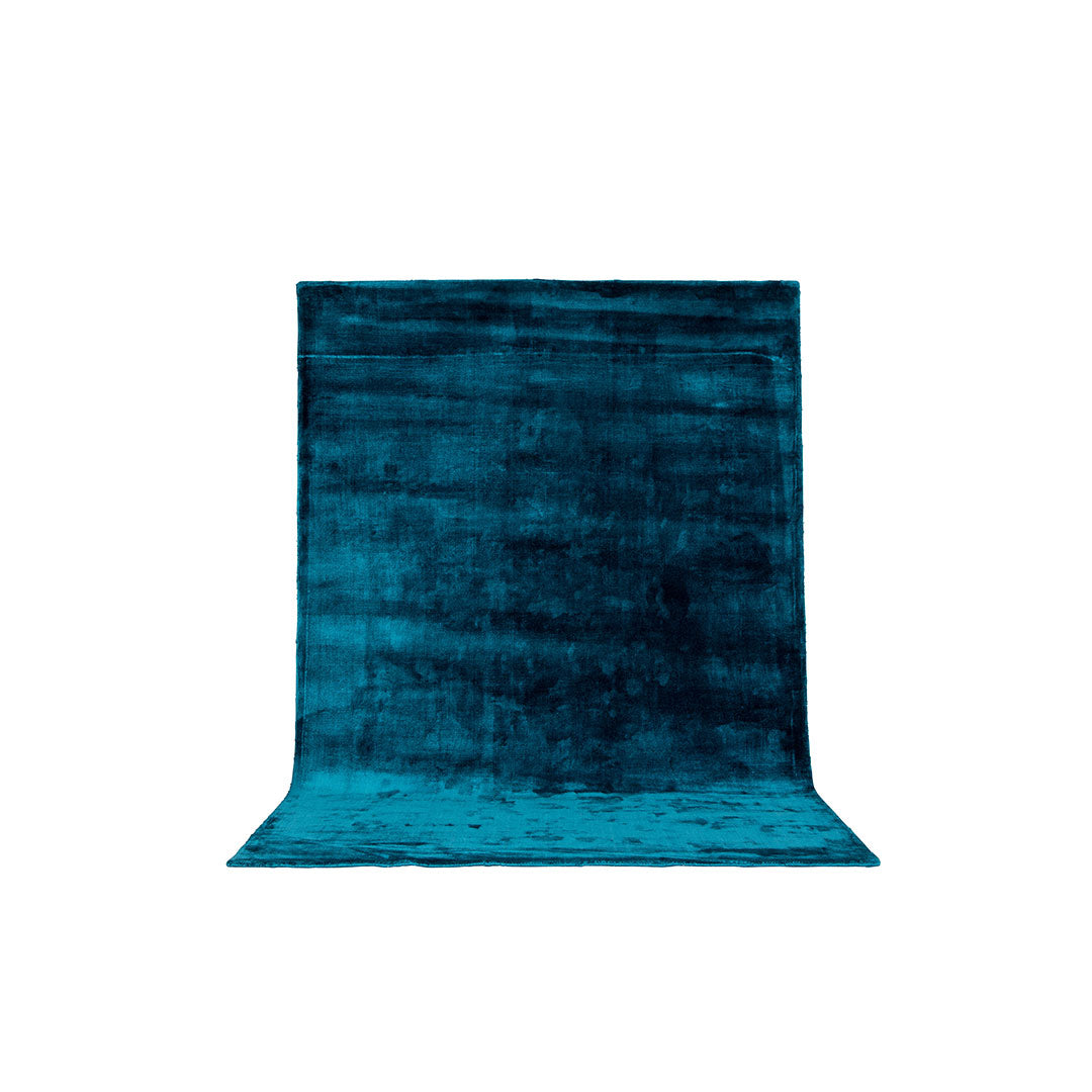 Hioshop Indra vloerkleed 242x171cm turkoois.