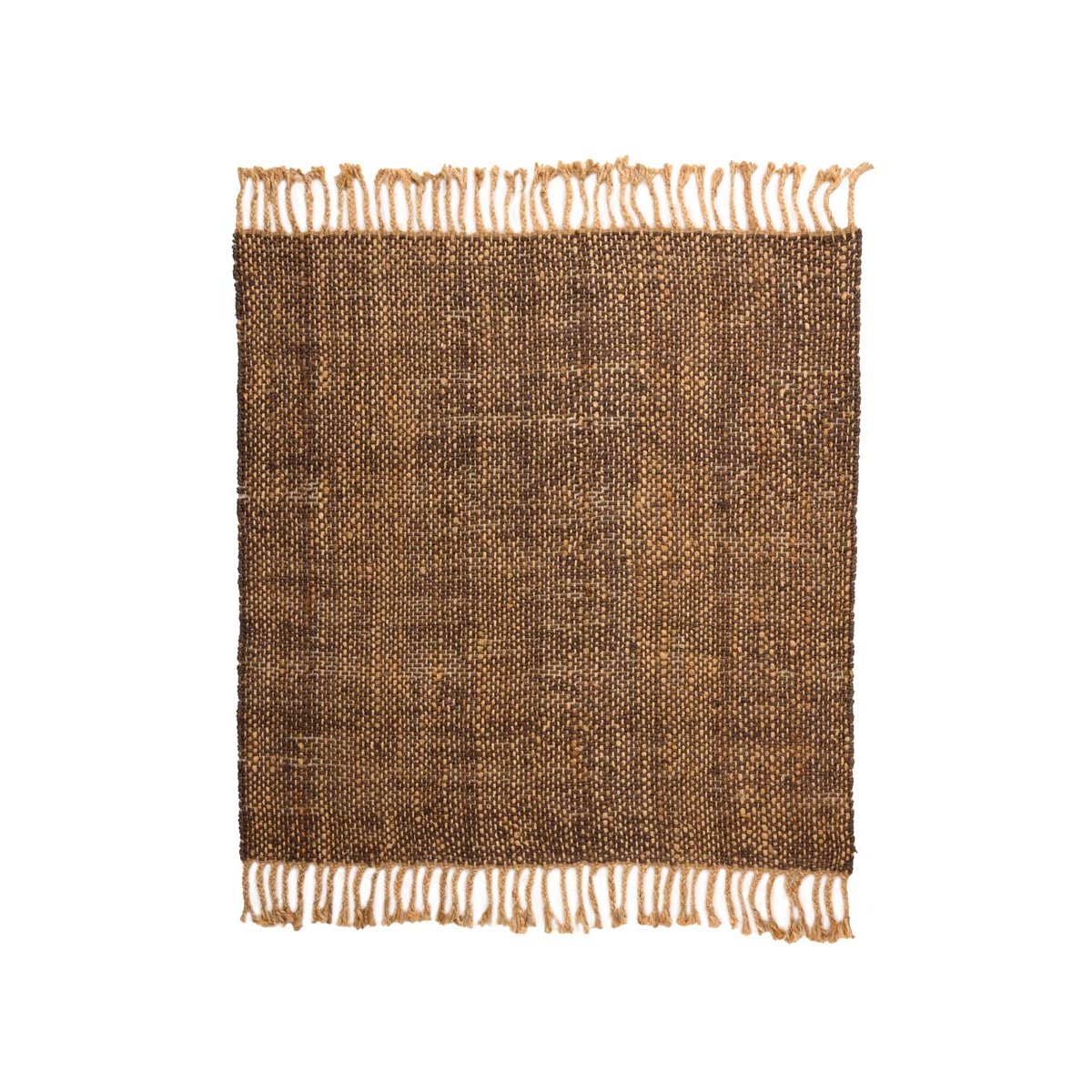 Boho&me Jute vloerkleed vierkant - Chunky bruin|naturel - 300x300 cm