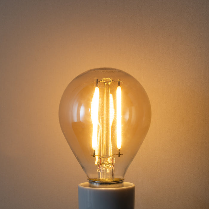 LUEDD E14 dimbare LED lamp P45 goud 3W 250 lm 2200K