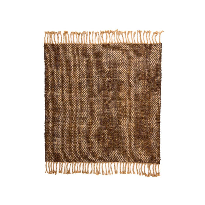 Boho&me Jute vloerkleed vierkant - Chunky bruin|naturel - 250x250 cm