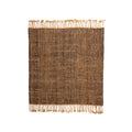 Boho&me Jute vloerkleed vierkant - Chunky bruin|naturel - 200x200 cm
