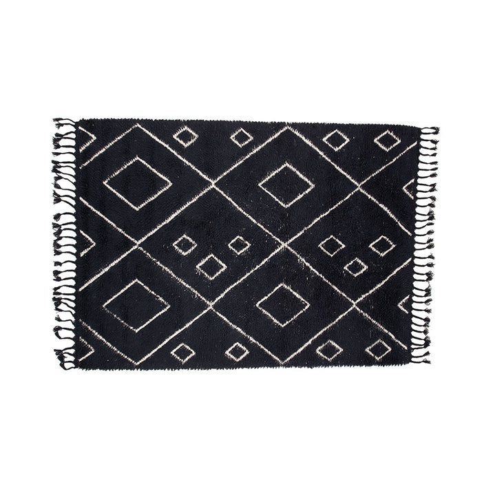 Hioshop David vloerkleed 350x252cm zwart.