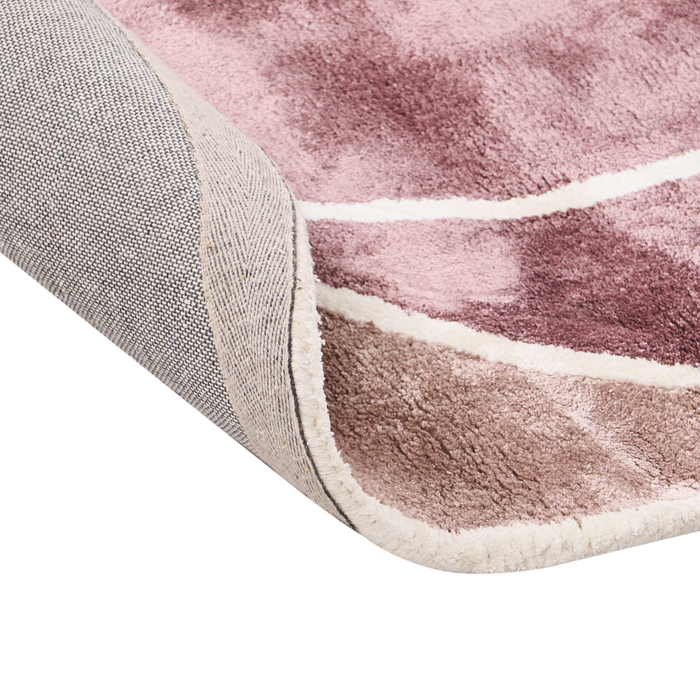 Beliani - KANRACH - Vloerkleed - Roze - 200 x 200 cm - Viscose