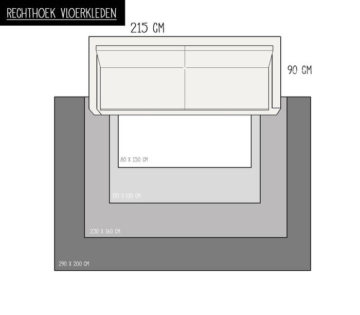 Eva Interior- Jute Vloerkleed Rechthoek Naturel|Wit