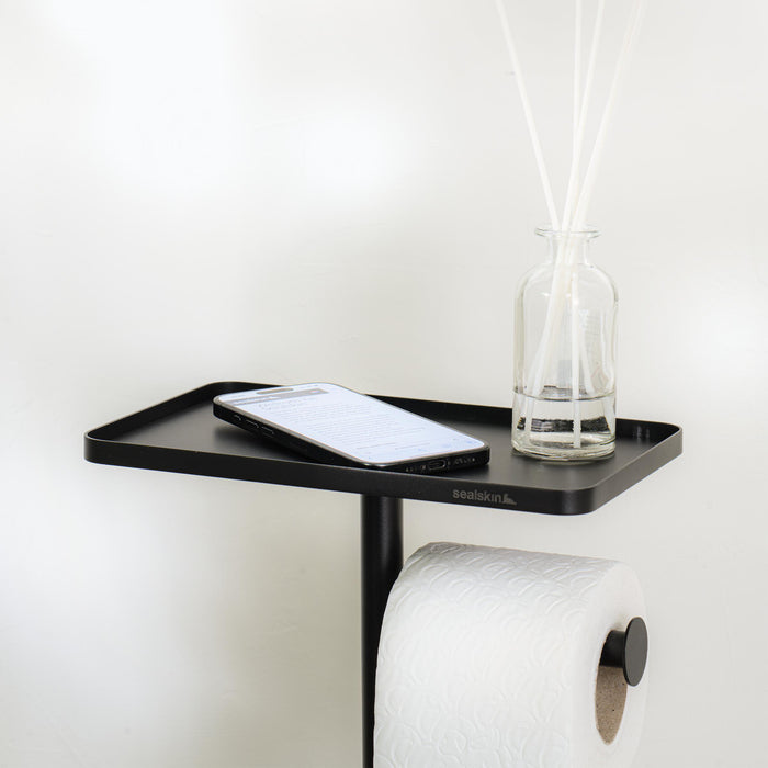 Sealskin Brix Toiletbutler met Planchet - Zwart