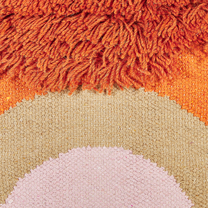 Beliani - KAMALIA - Wanddecoratie - Oranje - Katoen