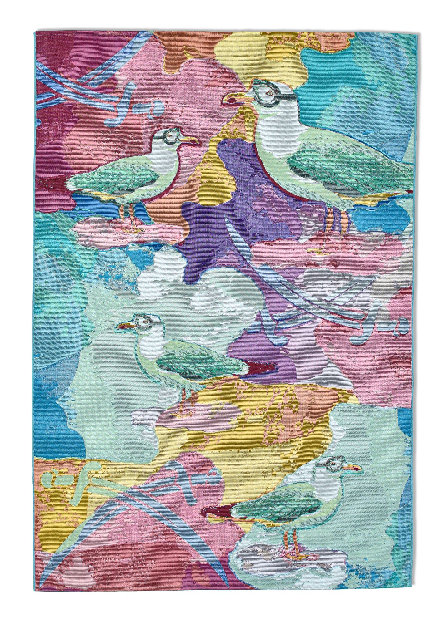 Sansibar SYLT Rantum Beach Vloerkleed 100 x 200 cm - Multicolor