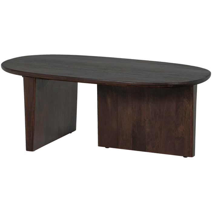 WOOOD Seam Salontafel - Mango Hout - Walnoot - 40x110x60
