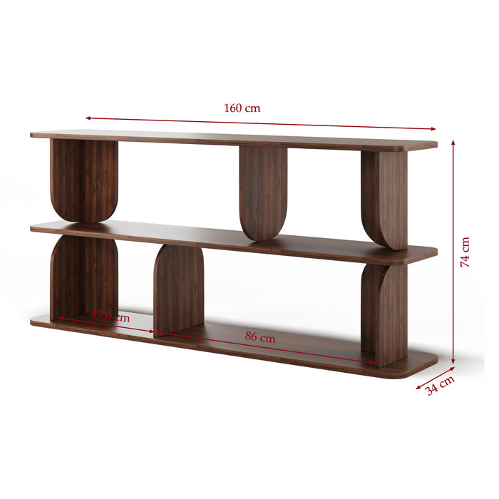 by fonQ Curbe Dressoir - Walnoot