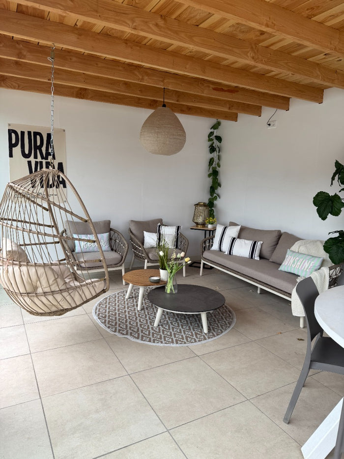 VDG Julia stoel bank loungeset - 5 delig - oyster