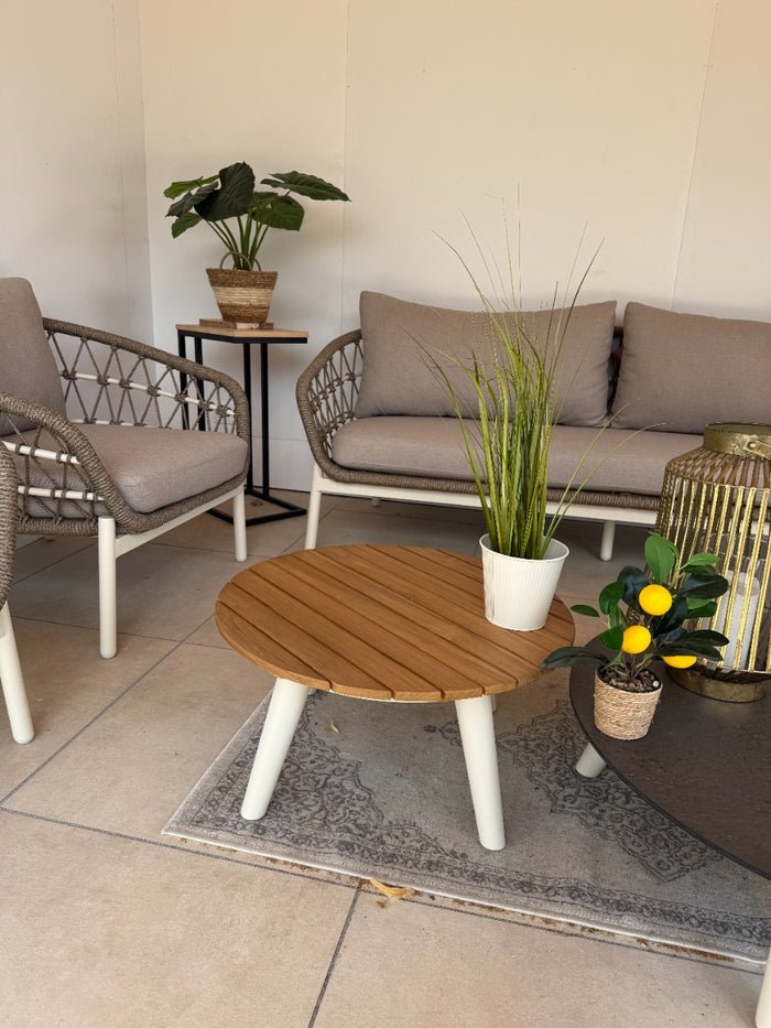 VDG Julia stoel bank loungeset - 5 delig - oyster