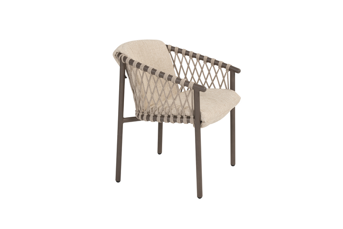 4-Seasons Allora dining tuinstoel - terre (1 stuk)