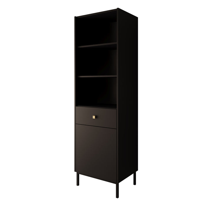 Meubella - Boekenkast Norment - Zwart - 54 cm