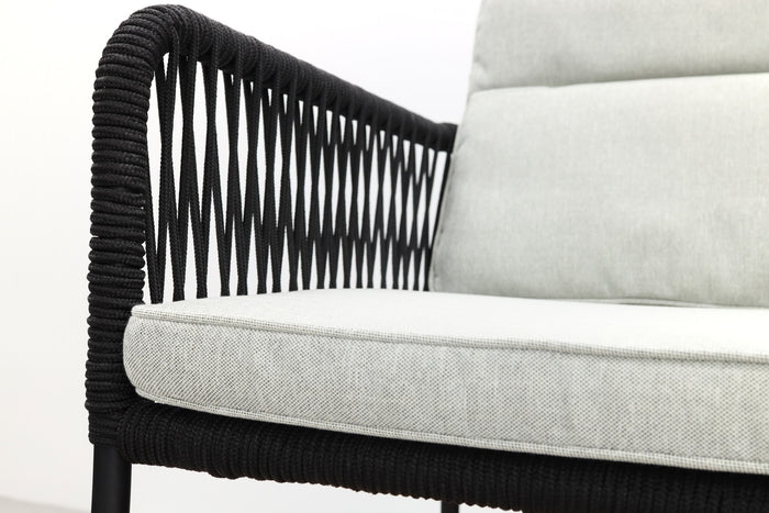 VDG Teresa Black|Rome grey 240 cm. tuinset – 7-delig