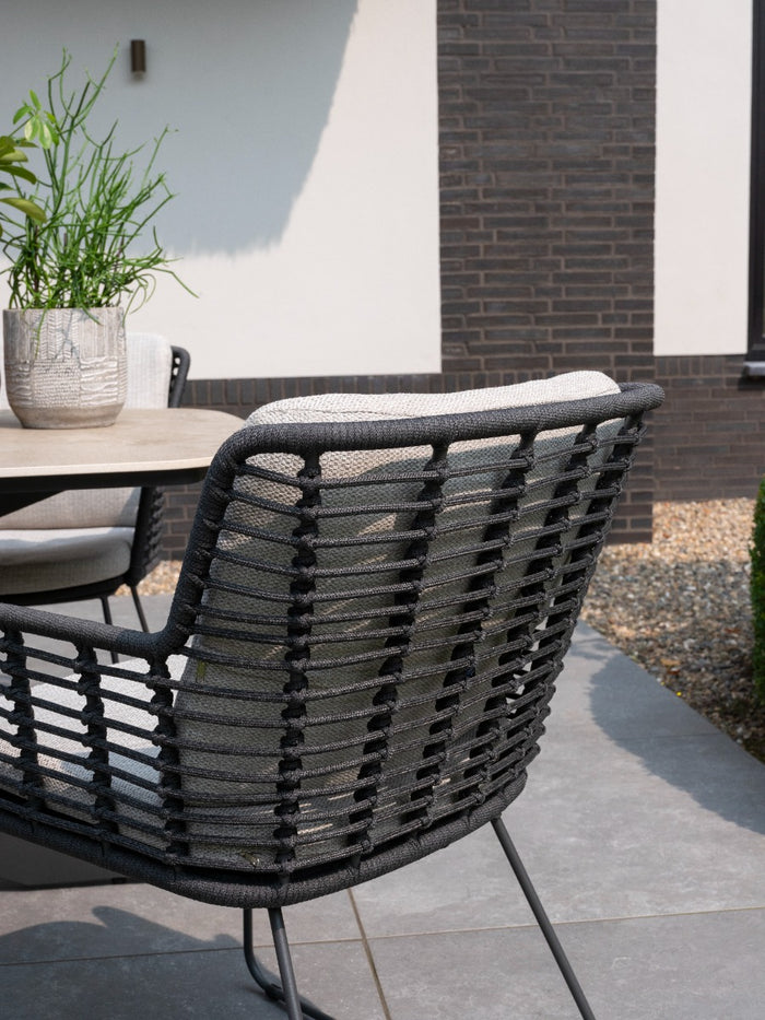 4-Seasons Fabrice tuinstoel - Antraciet (1 stuk)