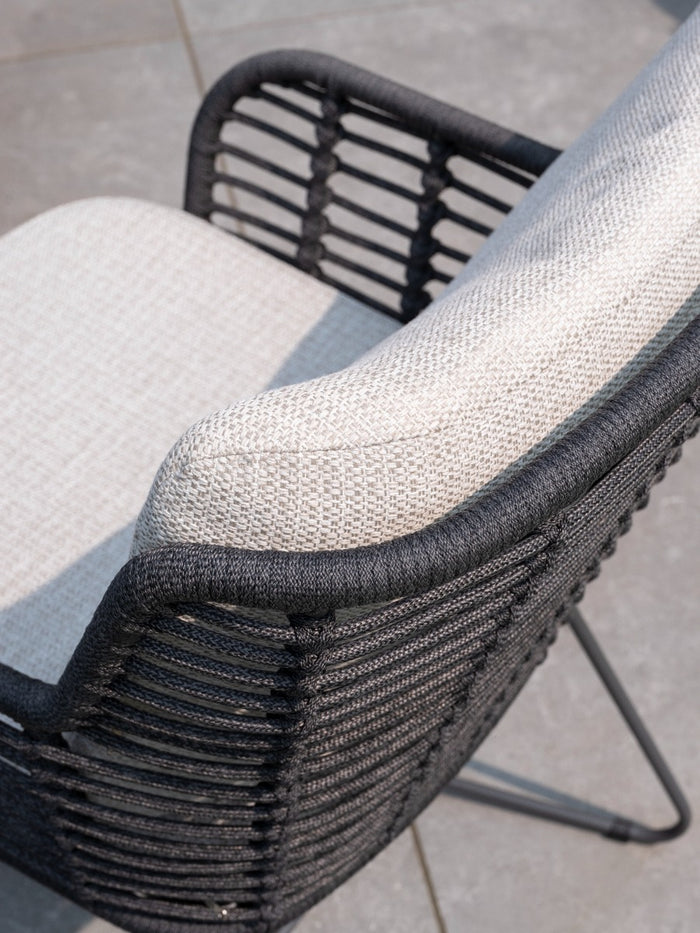 4-Seasons Fabrice tuinstoel - Antraciet (1 stuk)