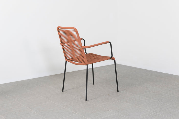 VDG Denver rope stapelbare tuinstoel Terracotta